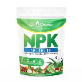 Go Garden NPK 19 19 19 Fertilizer for Plants | Water Soluble Plant Fertilizer for Growth, Flowering & Fruiting | Garden & Indoor Plant Care – 400 Gram