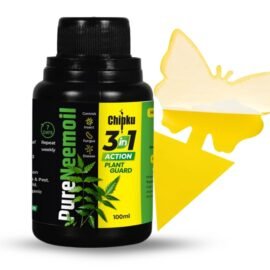 Chipku Pure Cold Pressed Neem Oil 250 ml With Sticky Trap & Spray Gun | Effective Organic Pest & Fungus Control for Indoor & Outdoor Gardening