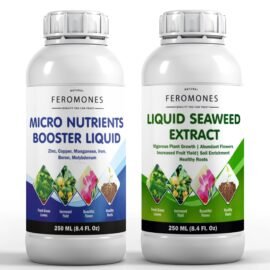 FEROMONES Combo Of Pure Seaweed Extract And Micro Nutrient Booster Liquid - Fertilizer For Home Gardening