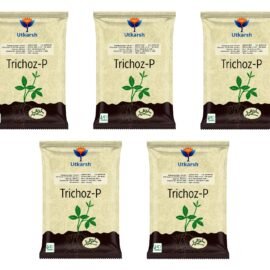 Utkarsh Trichoderma Viride 1.5% W.P.: 2 x 10^6 CFU/gm min. for Plants, Crops and Home Gardening - Trichoz-P (5 Kg; Pack of 5 of 1 Kg)