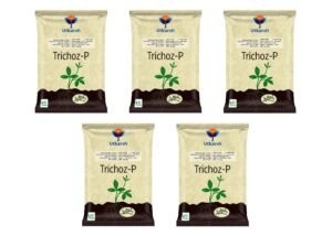Utkarsh Trichoderma Viride 1.5% W.P.: 2 x 10^6 CFU/gm min. for Plants, Crops and Home Gardening - Trichoz-P (5 Kg; Pack of 5 of 1 Kg)