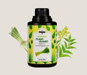 Chipku Ayurvedic Plant Guard 250ml Neem Oil + Lemongrass Oil Spray Formulation Concentrate | 100% Organic Plant Protector | Powerful Pest Control for Indoor & Outdoor Use For Making 50 Neem Spray Bottles