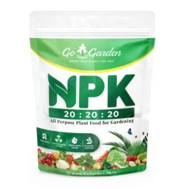 Go Garden NPK 20 20 20 Water Soluble Fertilizer for Plants Growth 400 Gram | Balanced NPK Fertilizer Powder for Home Plants | 100% Water Soluble Fertilizer for Indoor & Outdoor Gardening