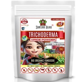 Sansar Agro® Trichoderma Fungicide - Viride Powder for Plants (2 x 10^8 CFU per Gram) Bio Fungicide - Prevents Fungal and Bacterial Diseases in Plants. (900 gm)